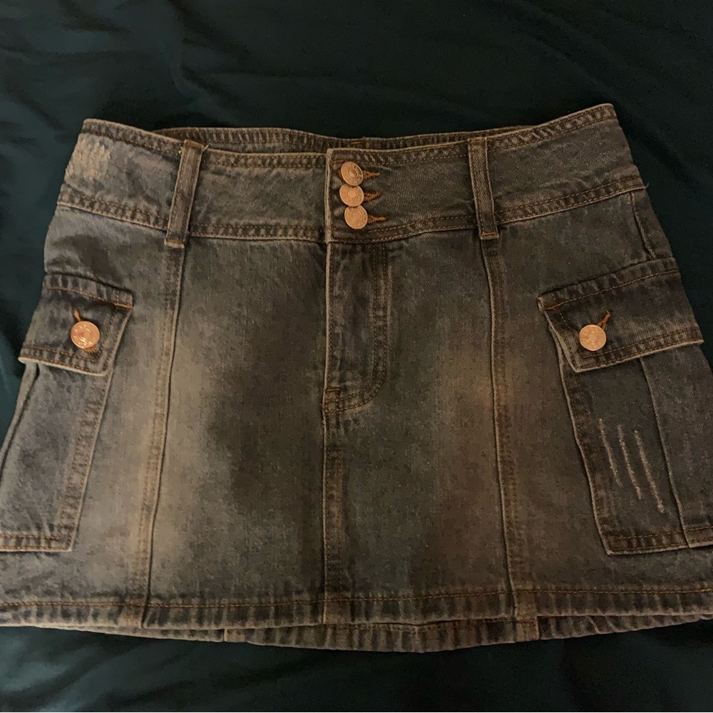 mini jean skirt